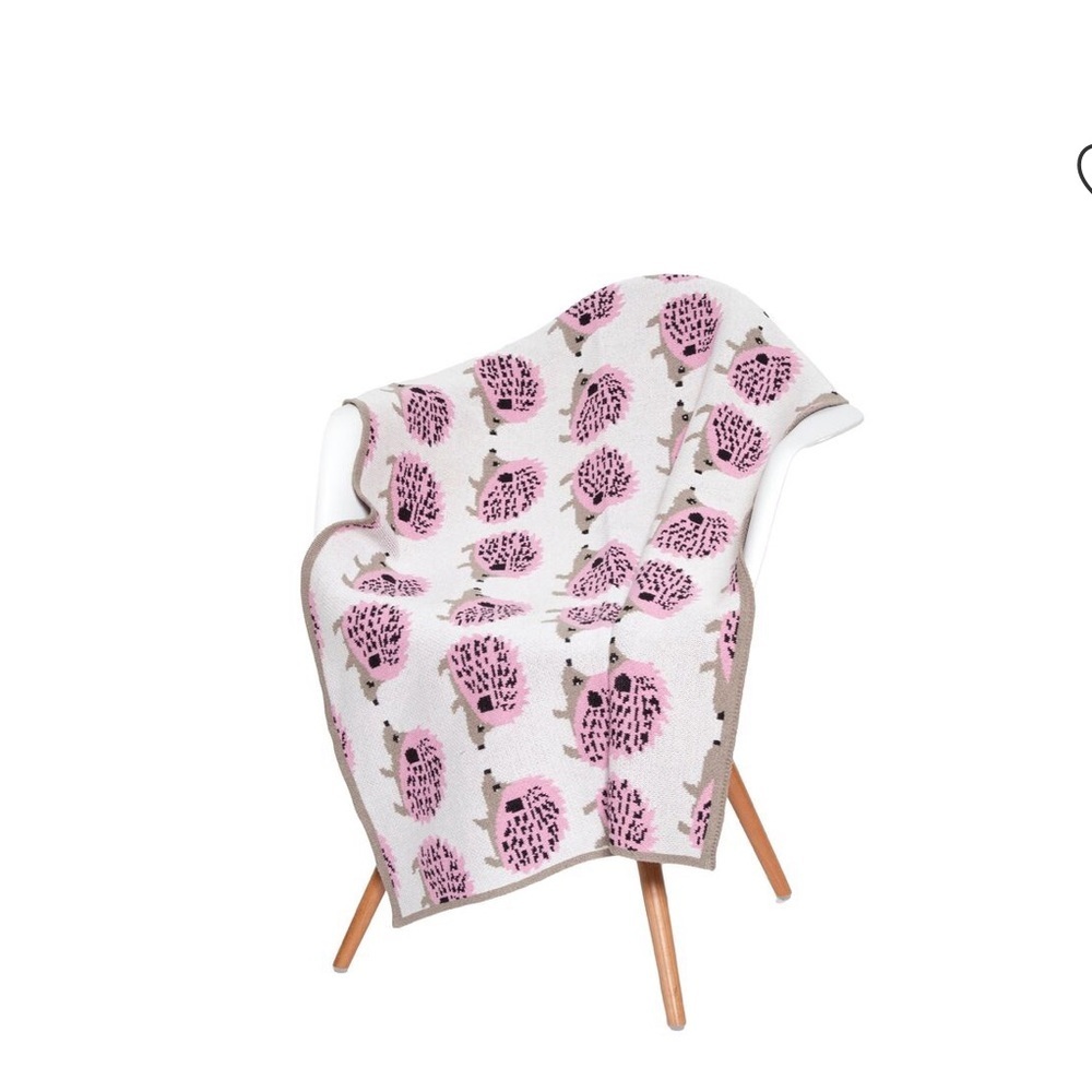 In2Green Hedgehog Baby‎ Blanket in Pink